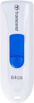 Флеш Диск Transcend 64Gb Jetflash 790 TS64GJF790W USB3.0 белый