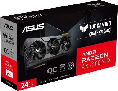 Видеокарта ASUS AMD Radeon RX 7900 XTX TUF-RX7900XTX-O24G-GAMING 24Gb DDR6 PCI-E HDMI, 3DP