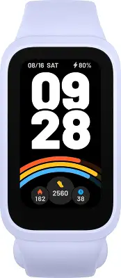 Фитнес-трекер Xiaomi Smart Band 9 Active TFT корп.:фиолетовый рем.:фиолетовый (BHR08L3GL)