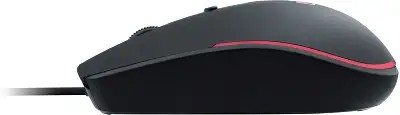 Мышь Оклик 100M черный оптическая 1600dpi USB для ноутбука 4but (1909417)