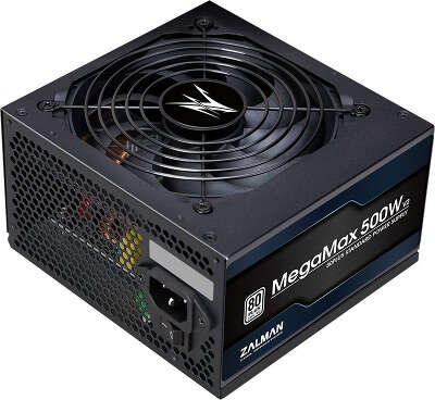 Блок питания Zalman ATX 500W ZM500-TXII V2 80+ (20+4pin) APFC 120mm fan 6xSATA RTL