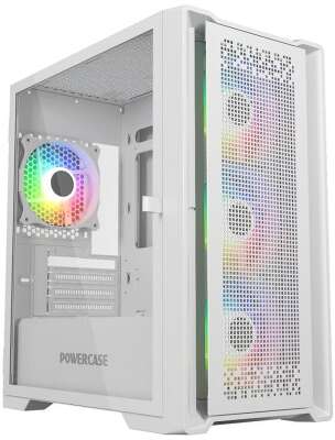 Корпус PowerCase ByteFlow Micro, белый, ATX, без БП (CAMBFW-A4)