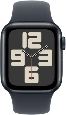Apple Watch SE (2024) 40mm Midnight Aluminium Case with Midnight Sport Band - S/M (MXE73ZP/A)