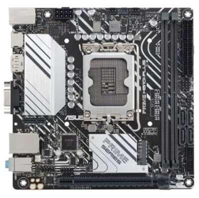 ASUS PRIME H610I-PLUS-CSM (Socket 1700, mini ITX, 2xDDR5(96GB), VGA/HDM/DP, 1xPCIe 4.0x16, 1xLAN, 4xSATA 6Gb/s, 1xM.2, 1xM.2 E key, 2xUSB 3.2, 2xUSB 2.0, 1xPS/2)