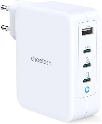 Зарядное устройство Choetech GaN 130W USB/3xUSB-C [PD6001]