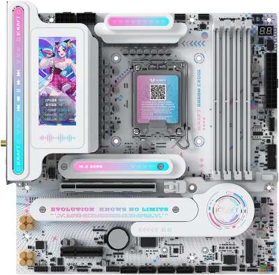 Материнская плата Maxsun MS-iCraft B860M CROSS PRO B860, LGA1851, 4*DDR5, 1*PCIEx16, 1*PCIEx4, 3*M.2, 1*TypeC, 8*USB3.2Gen2, 2*USB3.2Gen1, 3*USB2.0, 4*SATA3.0, 5G, Type-C(DP), DP, HDMI, M-ATX, RTL