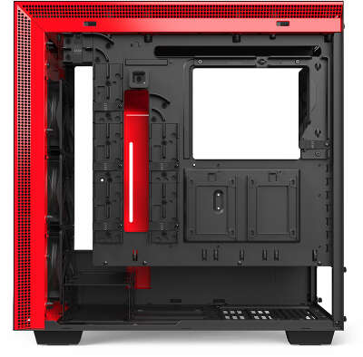 Корпус NZXT H710, черный/красный, ATX, Без БП (CA-H710B-BR)