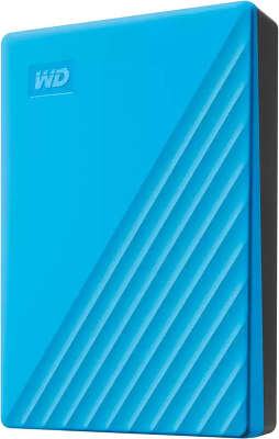 Внешний жесткий диск (HDD) Western Digital 4Tb My Passport, 2.5", USB 3.0, голубой
