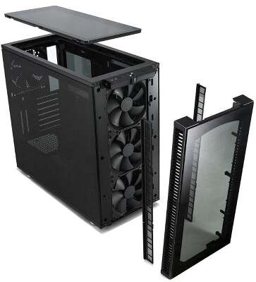 Корпус Fractal Design Define S2 Vision Blackout Edition, черный, ATX, Без БП (FD-CA-DEF-S2V-BKO-TGD)