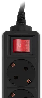 Сетевой фильтр PC Pet AP01006-5-B 5м (5 розеток) черный