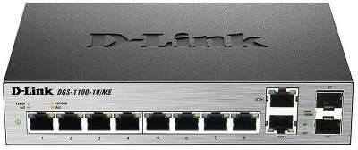 Коммутатор D-Link DGS-1100-10/ME/A2A 10 портов (8x 1Gbs, 2x 1Gbs combo SFP) (DGS-1100-10/ME/A2A)