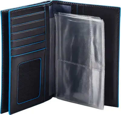 Обложка для документов Piquadro Blue Square PP5246B2R/N черный натур.кожа