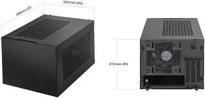 Корпус SilverStone SUGO 15, черный, Mini-ITX, Без БП (SST-SG15B)