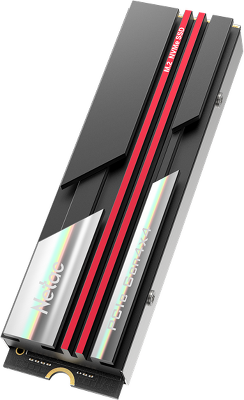 SSD накопитель Netac SSD NV7000 1TB PCIe 4 x4 M.2 2280 NVMe 3D NAND, R/W up to 7200/5500MB/s, IOPS(R4K) 460K/920K, TBW 640TB, with heat sink, 5y wty