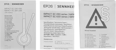 Наушники с микрофоном Epos Sennheiser SC 230 USB черный 2.9м накладные оголовье (1000516)