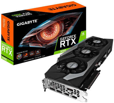 Видеокарта GIGABYTE NVIDIA nVidia GeForce RTX 3080 GAMING OC 10G 10Gb GDDR6X PCI-E 2HDMI, 3DP