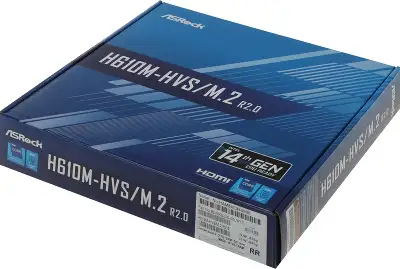 Материнская плата Asrock H610M-HVS/M.2 R2.0 Soc-1700 Intel H610 2xDDR4 mATX AC`97 8ch(7.1) GbLAN+VGA+HDMI