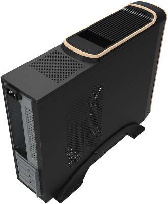 Корпус PowerCool S0510BK, черный, FlexATX, 300W (S0510BK-300W)