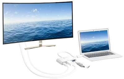 Переходник j5create USB-C на HDMI и USB Type-A 3.0/Power Delivery