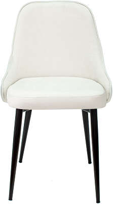 Стул для дома Бюрократ KF-5_2 комплект 2шт молочный Velvet 20 металл черный на ножках (KF-5/VELV20_2)