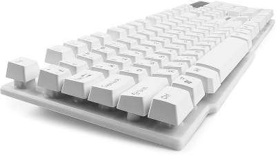Клавиатура Гарнизон GK-200, USB, белая, механизированные клавиши