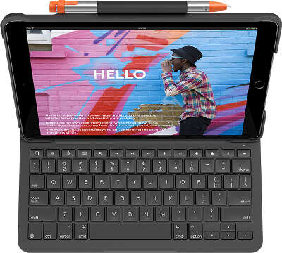 Клавиатура Logitech Keyboard Slim Folio для iPad 10.2", Graphite [920-009652]