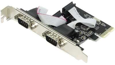 Espada Контроллер PCI-E, 2S port, WCH382, модель PCIe2SWCH, oem (41663)