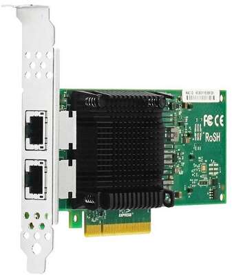 Сетевой адаптер Lr-Link LRES1012PT PCIe v3.0 x8 2*RJ45 10G NIC Card на базе Intel X710