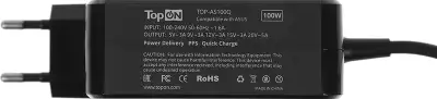 Адаптер TopON TOP-AS100Q автоматический 100W 5V-20V 5A от бытовой электросети