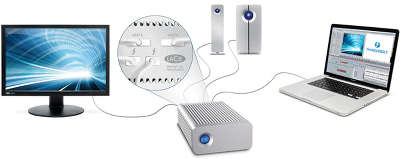 Коммутатор LaCie eSATA Hub Thunderbolt Series [9000186]