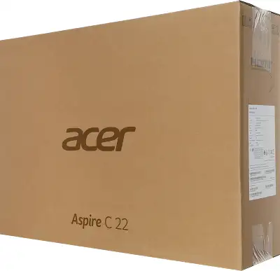 Моноблок Acer C22-1610 21.5" FHD N200 900 МГц/8/256 SSD/WF/BT/Cam/Kb+Mouse/без ОС,черный