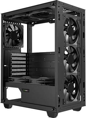 Корпус GameMax Fortress TG, черный, ATX, Без БП (Fortress TG)