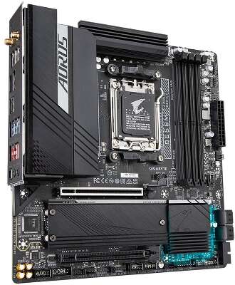 Материнская плата Gigabyte B650M AORUS ELITE AX, Socket AM5, AMD B650, 4xDDR5-5200, HDMI+DP, 2xPCI-Ex16, 4xSATA3(RAID 0/1/10), 2xM.2, 8 Ch Audio, 2.5GLan, WiFi, (4+4)xUSB2.0, (7+2)xUSB3.2, (1+1)xUSB3.2 Type-C™, mATX, RTL {} (849399)