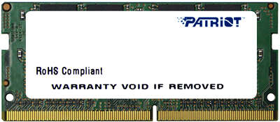 Модуль памяти DDR4 SODIMM 4Gb DDR2666 Patriot Memory Signature (PSD44G266681S)