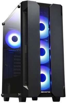 Корпус Chieftec Hunter, черный, ATX, Без БП (GS-01B-OP)