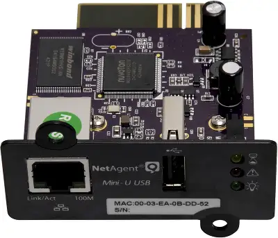 Адаптер SNMP Powercom DS807 10M/100M 1-port Internal NetAgent USB
