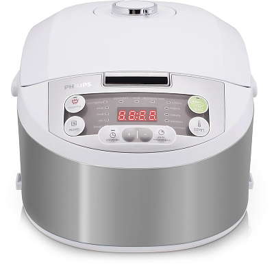 Мультиварка Philips HD3136/03 серебристый/белый