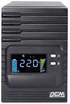 PowerCom Smart King Pro+ SPT-2000-II LCD ИБП {Line-Interactive, 2000VA/1600W, Tower, 8 xC13 + 1 xC19, USB, SNMP Slot} (1152568)