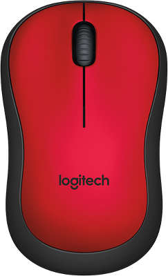 Мышь беспроводная Logitech Wireless Mouse M220 SILENT - RED USB (910-004880)