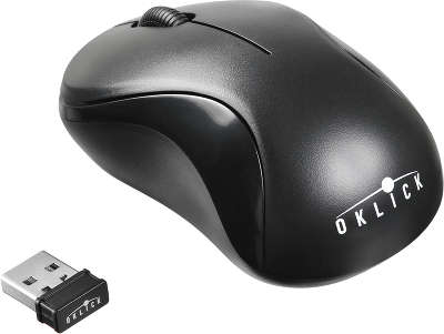 Мышь беспроводная USB Oklick 605SW 1200 dpi, чёрная