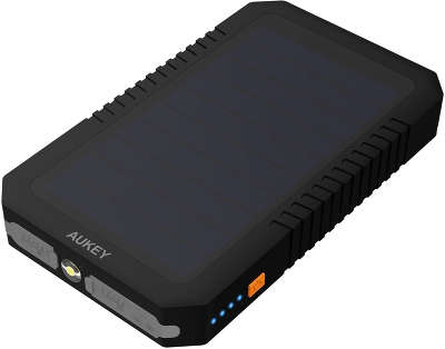 Внешний аккумулятор Aukey 12000 мАч c солнечной панелью, 2xUSB [PB-P8]