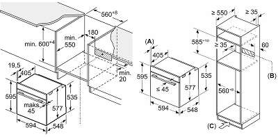 Accent line. Serie 8, духовой шкаф с микроволнами и паром, черный, 28 режимов + комбинированные режимы , микроволны до 800 Вт, 4-слойное остекление, 3 цветных текстовых TFT-дисплея 2,5
