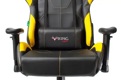 Кресло игровое Zombie VIKING 5 AERO черный/желтый эко.кожа с подголов. крестов. пластик
