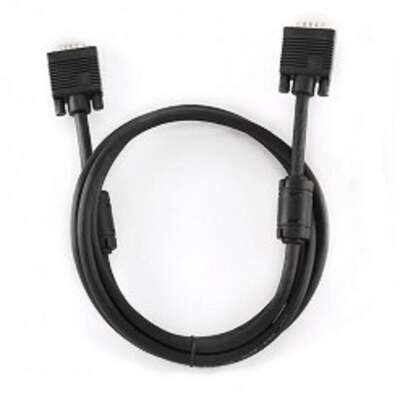 Gembird/Cablexpert CC-PPVGA-6B,  Кабель VGA Premium,15M/15M, 1.8м, тройн.экран, феррит.кольца, чёрный, пакет