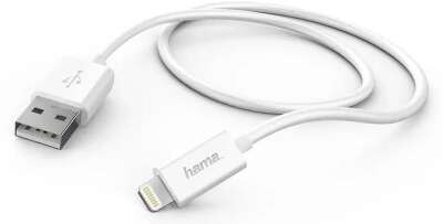 Кабель Hama 00178330 USB -Lightning, MFI, 0.6м, белый