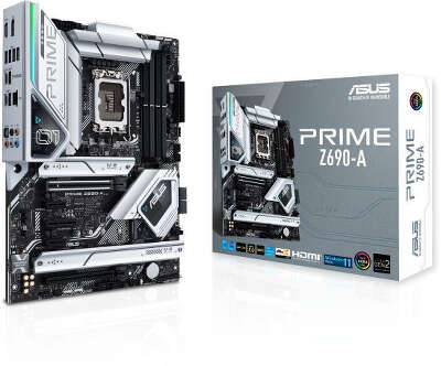 Материнская плата Asus PRIME Z690-A Soc-1700 Intel Z690 4xDDR5 ATX AC`97 8ch(7.1) 2.5Gg RAID+HDMI+DP
