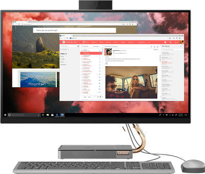 Моноблок Lenovo IdeaCentre A540-27ICB 27" WQHD i7 9700T/8/1000/256 SSD/WF/BT/Cam/Kb+Mouse/W10,серый