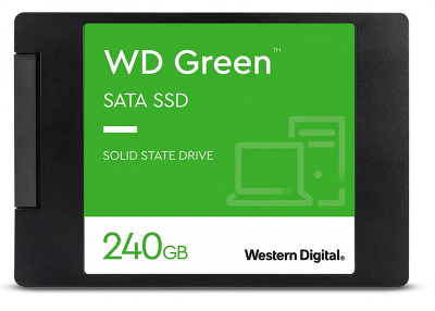 Твердотельный накопитель Western Digital Green SSD 2,5” SATA 240Gb, WDS240G3G0A, 1 year, (аналог WDS240G2G0A)