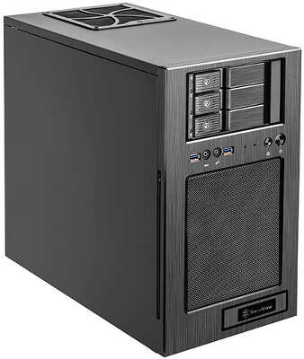 Корпус Silverstone CS330, черный, mATX, Без БП (SST-CS330B)