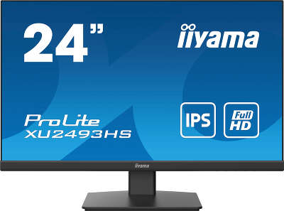 Монитор 24" Iiyama ProLite XU2493HS-B4 IPS FHD D-Sub, HDMI, DP